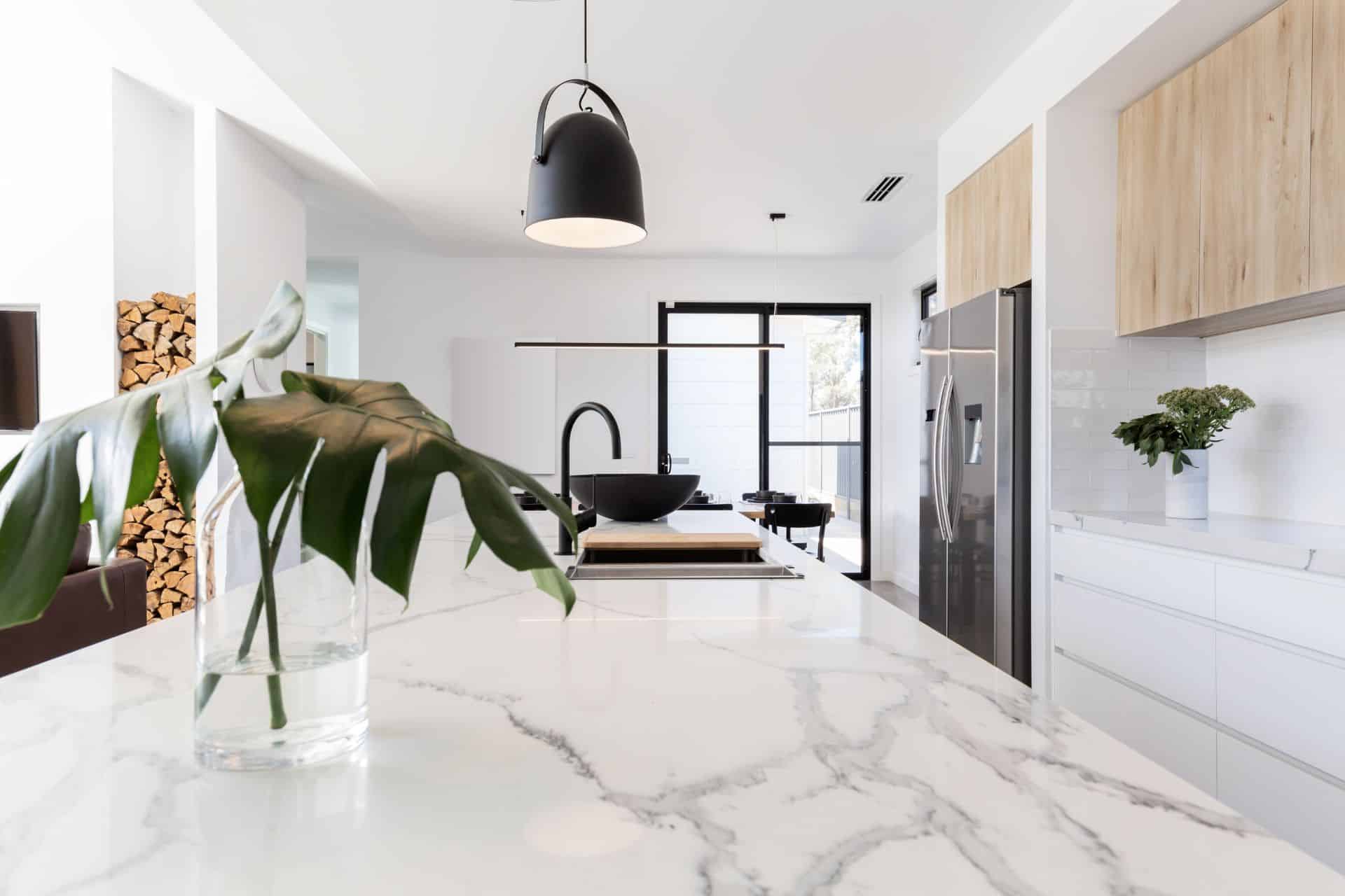 marble top kitchen island