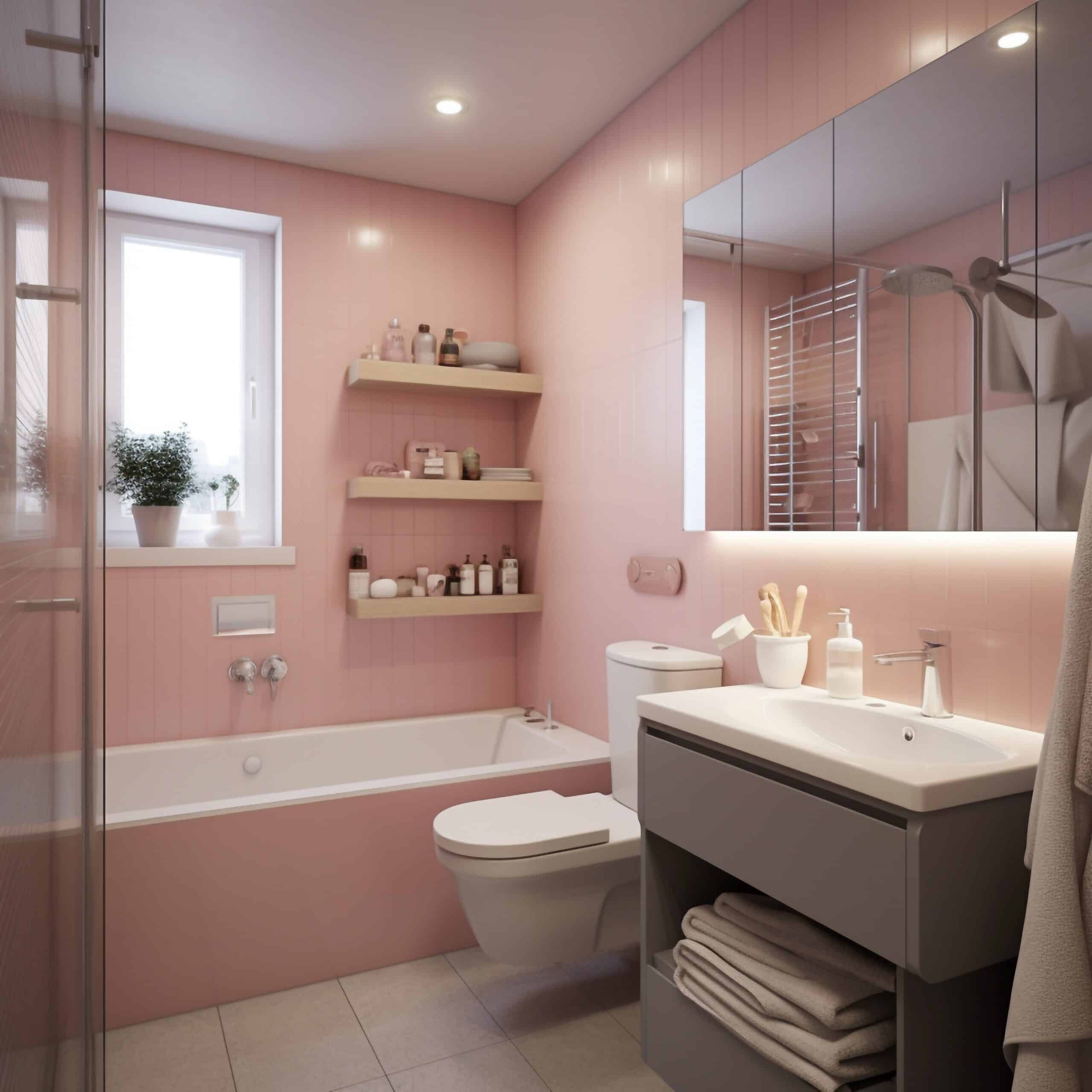 pink bathroom