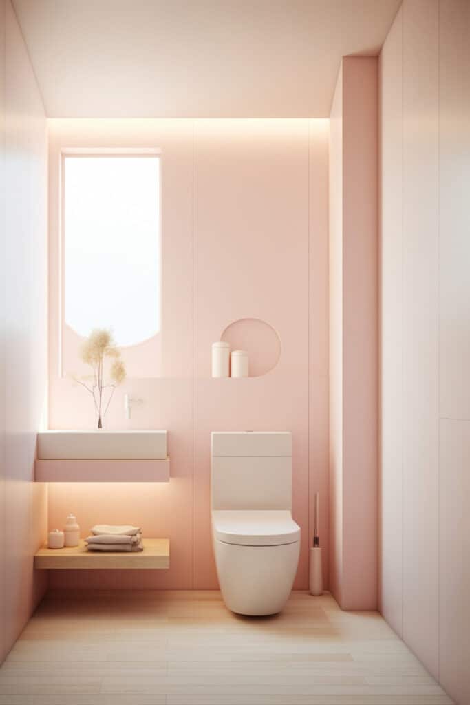 Pink Tile Bathroom Ideas Romantic Charm with Modern Flair