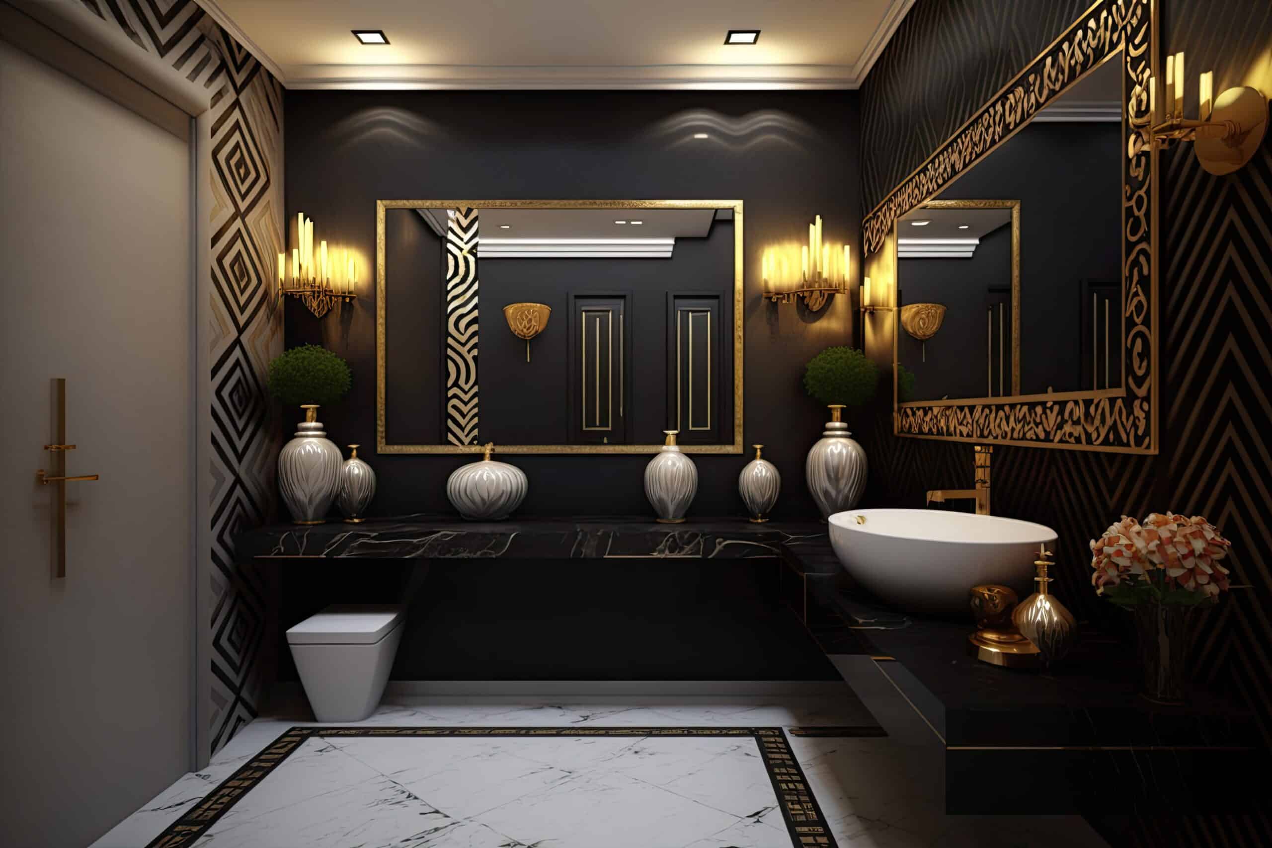 ultra contemporary posh washroom interior 1 scaled