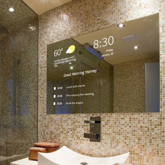 smart bathroom led mirror