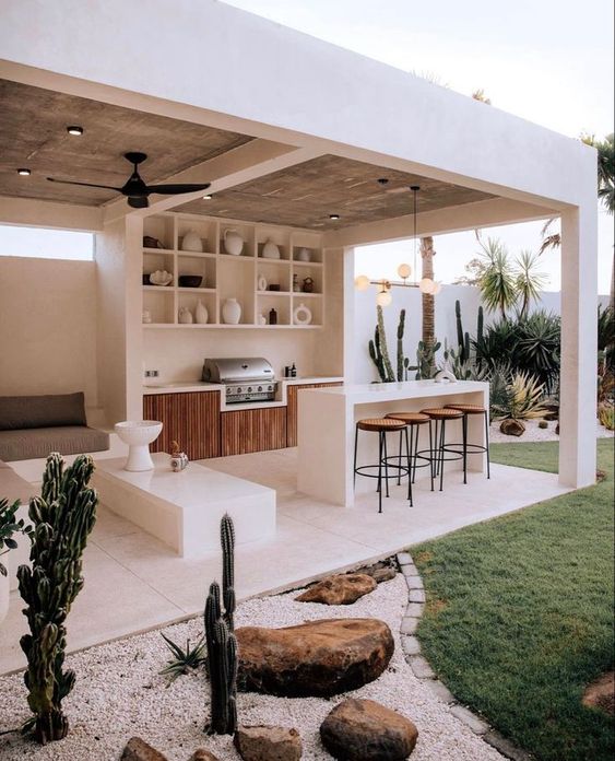 outdoor kitchen