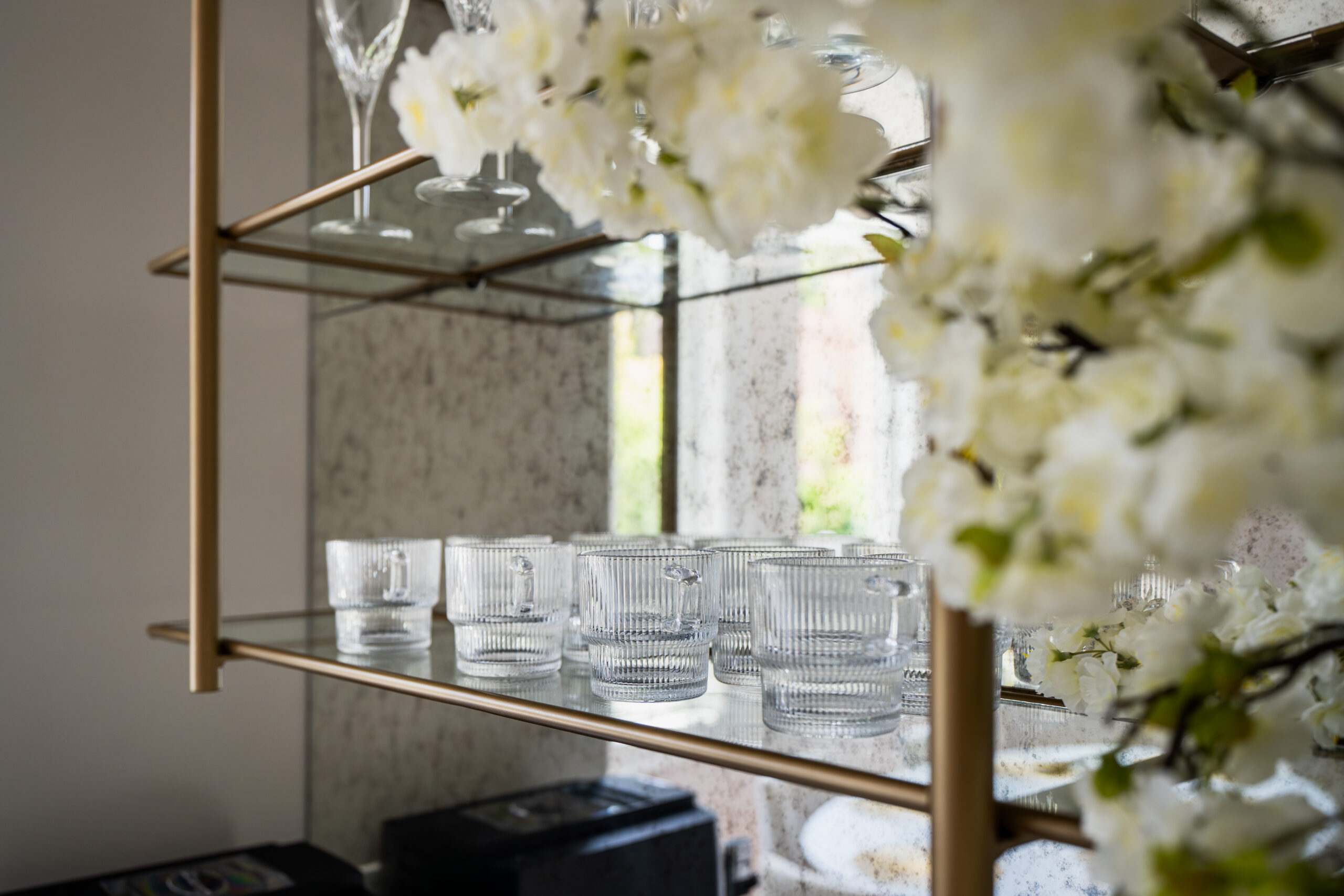 Designer Ring Chandelier over Dining Table