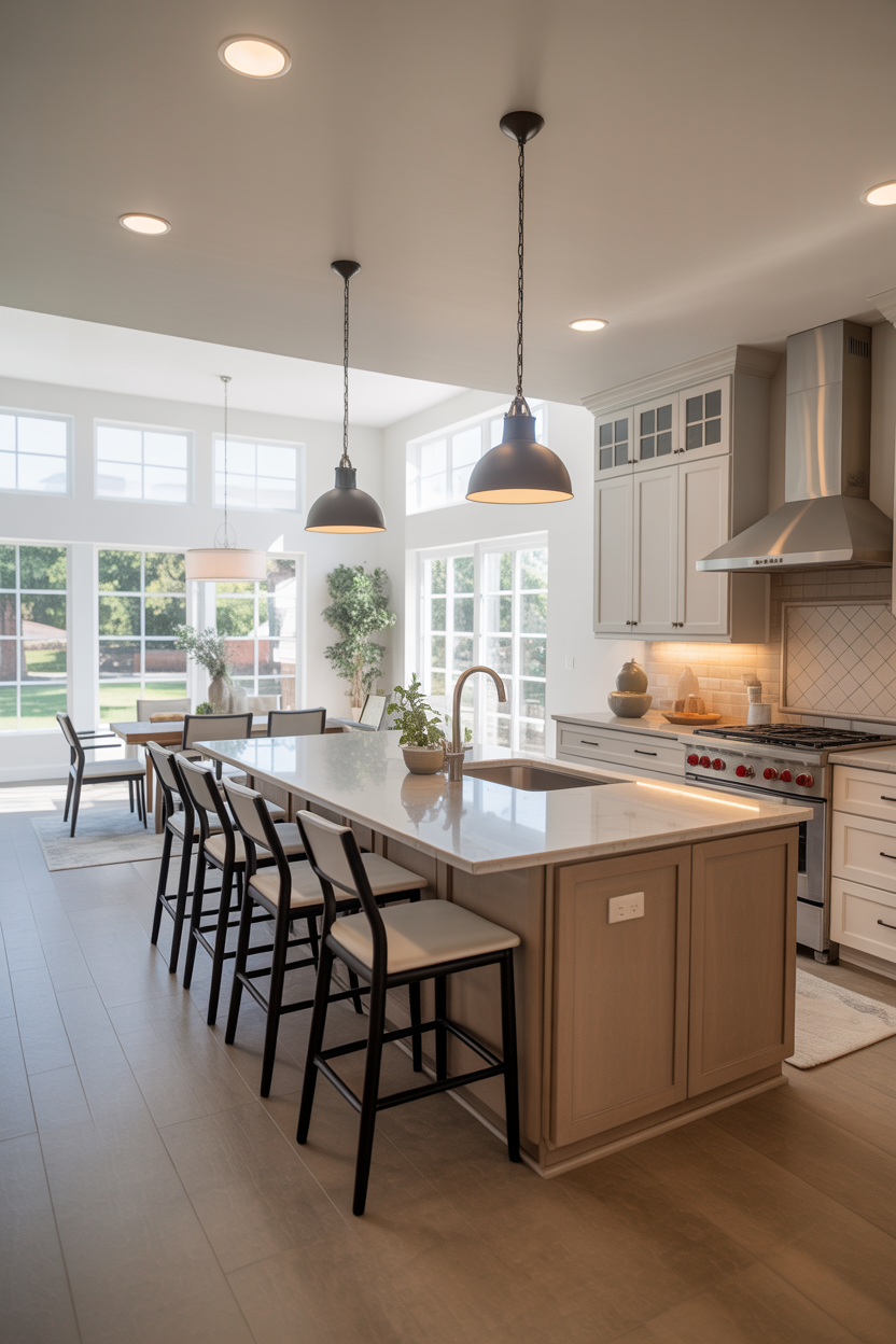 Open concept kitchen remodeling