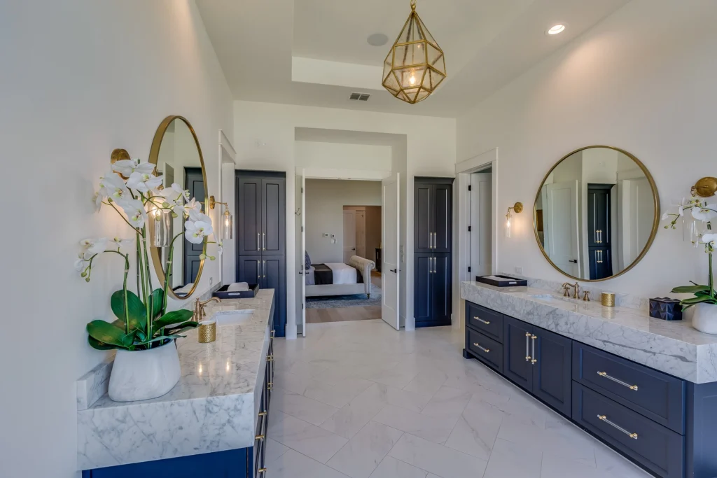 master bathroom remodeling with walk-in shower by Build Design Center