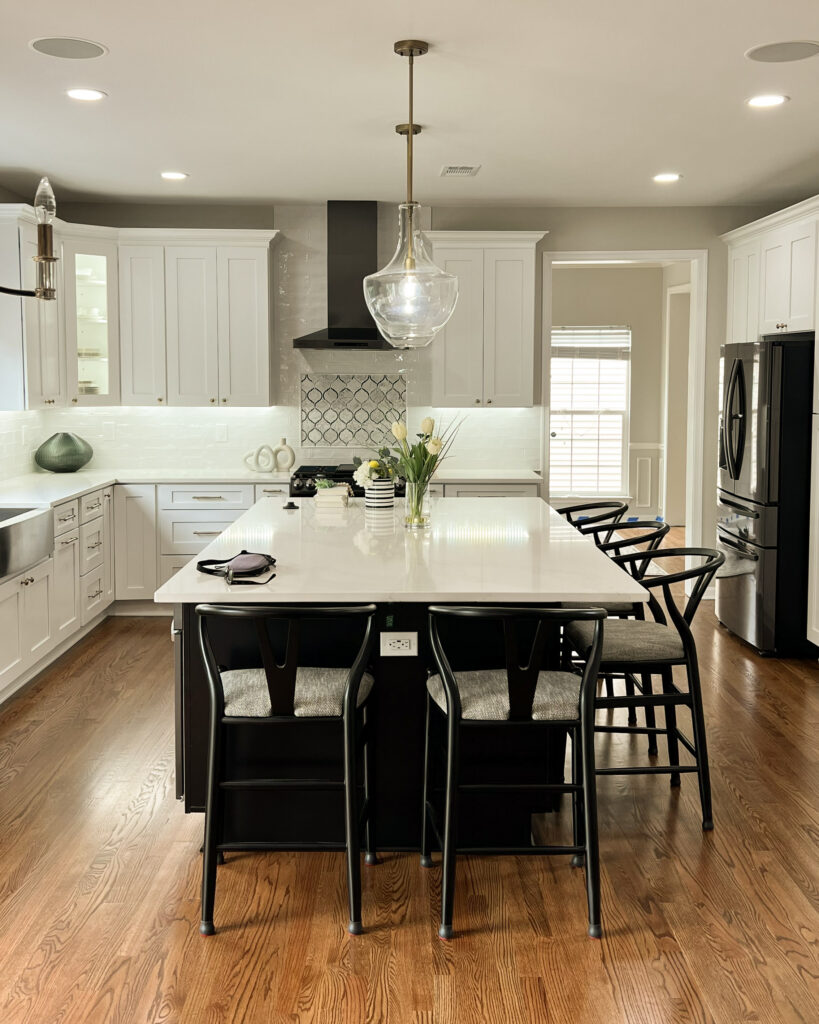 Open-concept kitchen with a spacious layout and modern finishes